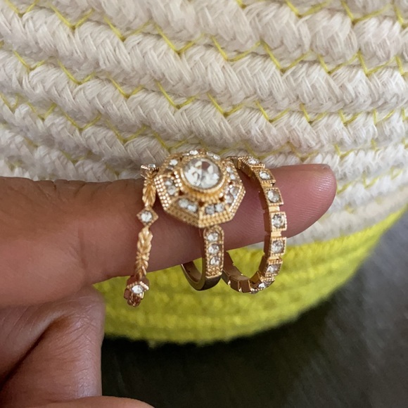 🦩women’s rings. Set of 3 🦩 - Picture 3 of 4